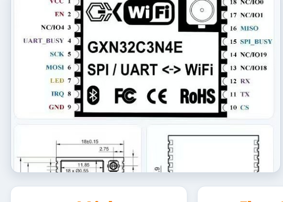 GXN32C3N4E 20Mbps WiFi Wireless Sensor Link Module